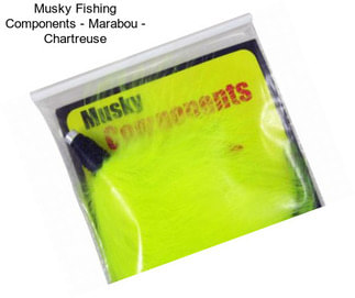 Musky Fishing Components - Marabou - Chartreuse