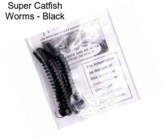 Super Catfish Worms - Black