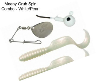 Meeny Grub Spin Combo - White/Pearl
