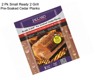 2 Pk Small Ready 2 Grill Pre-Soaked Cedar Planks