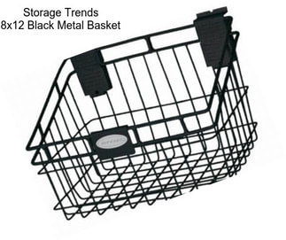 Storage Trends 8x12 Black Metal Basket