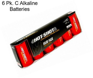 6 Pk. C Alkaline Batteries