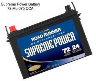 Supreme Power Battery 72 Mo 675 CCA