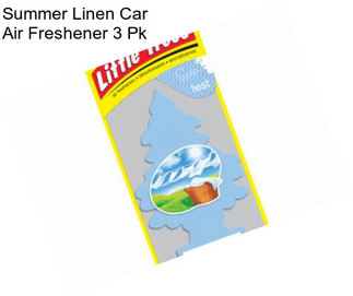 Summer Linen Car Air Freshener 3 Pk