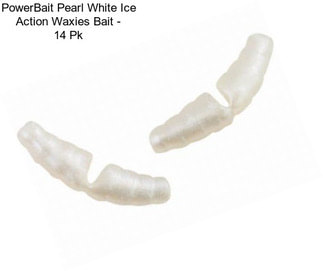 PowerBait Pearl White Ice Action Waxies Bait - 14 Pk