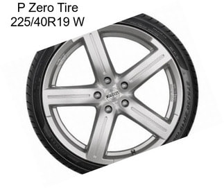 P Zero Tire 225/40R19 W