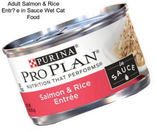 Adult Salmon & Rice Entr�e in Sauce Wet Cat Food