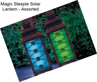 Magic Steeple Solar Lantern - Assorted