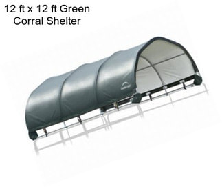 12 ft x 12 ft Green Corral Shelter