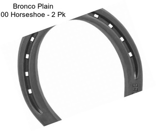 Bronco Plain 00 Horseshoe - 2 Pk