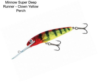 Minnow Super Deep Runner - Clown Yellow Perch