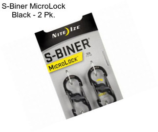 S-Biner MicroLock Black - 2 Pk.