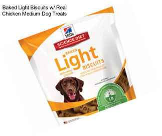 Baked Light Biscuits w/ Real Chicken Medium Dog Treats