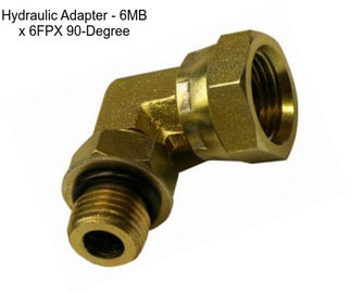 Hydraulic Adapter - 6MB x 6FPX 90-Degree