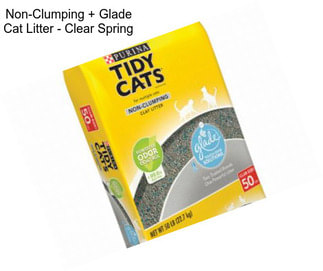 Non-Clumping + Glade Cat Litter - Clear Spring