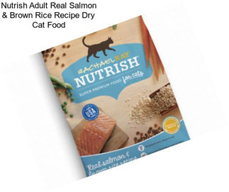 Nutrish Adult Real Salmon & Brown Rice Recipe Dry Cat Food