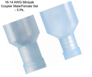 16-14 AWG Minipak Coupler Male/Female Set - 5 Pk.