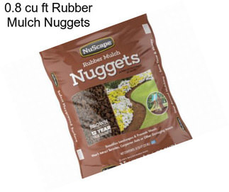 0.8 cu ft Rubber Mulch Nuggets