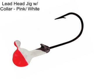 Lead Head Jig w/ Collar - Pink/ White