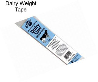 Dairy Weight Tape