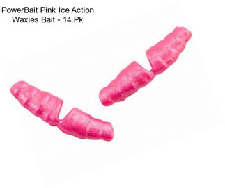 PowerBait Pink Ice Action Waxies Bait - 14 Pk