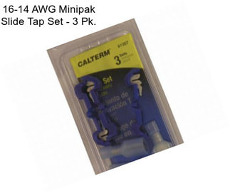 16-14 AWG Minipak Slide Tap Set - 3 Pk.