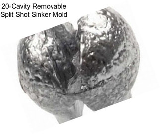 20-Cavity Removable Split Shot Sinker Mold