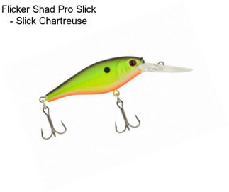 Flicker Shad Pro Slick - Slick Chartreuse