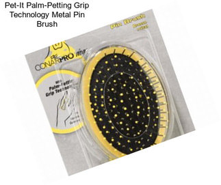 Pet-It Palm-Petting Grip Technology Metal Pin Brush