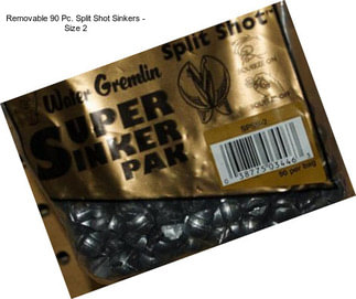 Removable 90 Pc. Split Shot Sinkers - Size 2