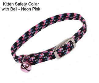 Kitten Safety Collar with Bell - Neon Pink