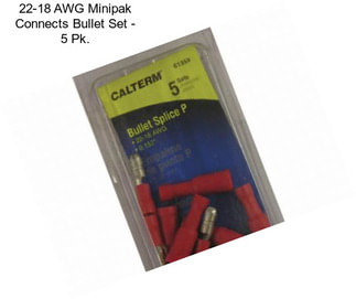 22-18 AWG Minipak Connects Bullet Set - 5 Pk.