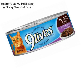 Hearty Cuts w/ Real Beef in Gravy Wet Cat Food