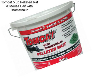 Tomcat 5 Lb Pelleted Rat & Mouse Bait with Bromethalin