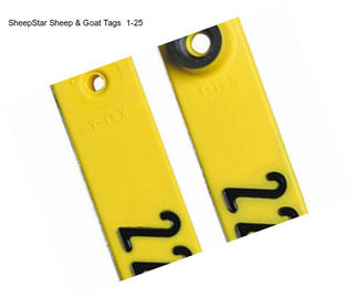 SheepStar Sheep & Goat Tags  1-25