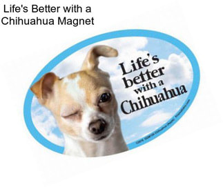 Life\'s Better with a Chihuahua Magnet