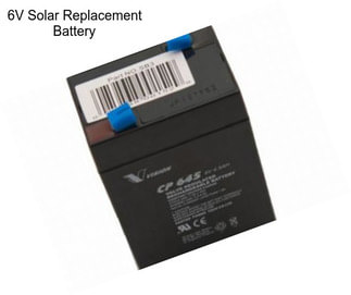 6V Solar Replacement Battery