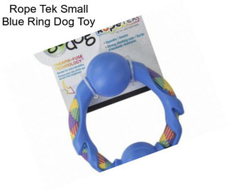 Rope Tek Small Blue Ring Dog Toy