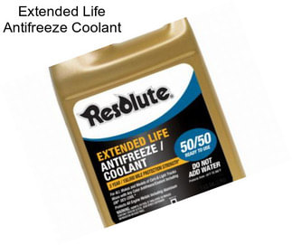 Extended Life Antifreeze Coolant