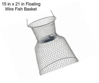 15 in x 21 in Floating Wire Fish Basket