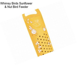 Whimsy Birds Sunflower & Nut Bird Feeder