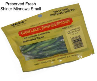 Preserved Fresh Shiner Minnows Small