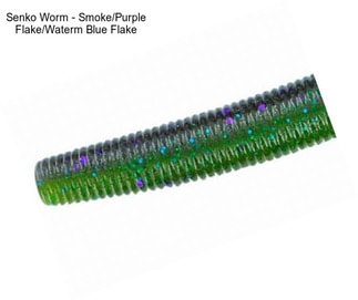 Senko Worm - Smoke/Purple Flake/Waterm Blue Flake