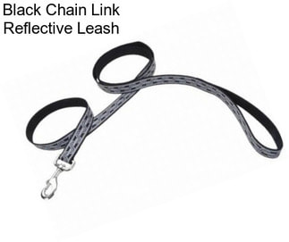 Black Chain Link Reflective Leash