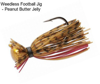 Weedless Football Jig - Peanut Butter Jelly