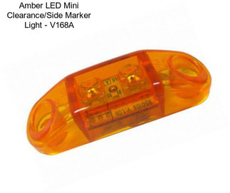 Amber LED Mini Clearance/Side Marker Light - V168A