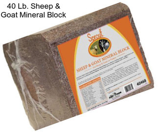 40 Lb. Sheep & Goat Mineral Block