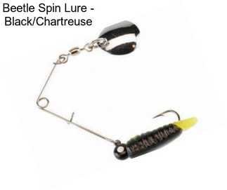Beetle Spin Lure - Black/Chartreuse