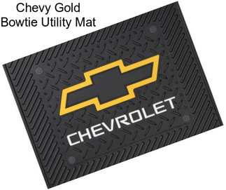 Chevy Gold Bowtie Utility Mat
