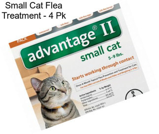 Small Cat Flea Treatment - 4 Pk